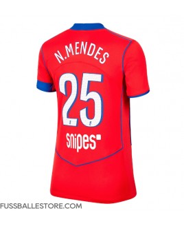 Günstige Paris Saint-Germain Nuno Mendes #25 3rd trikot Damen 2025-26 Kurzarm